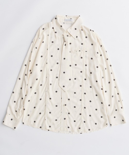 トップス MAISON SPECIAL Chain Tie Shirt MAISON SPECIAL（メゾンスペシャル） ブラウス シャツ Chain Tie Shirt