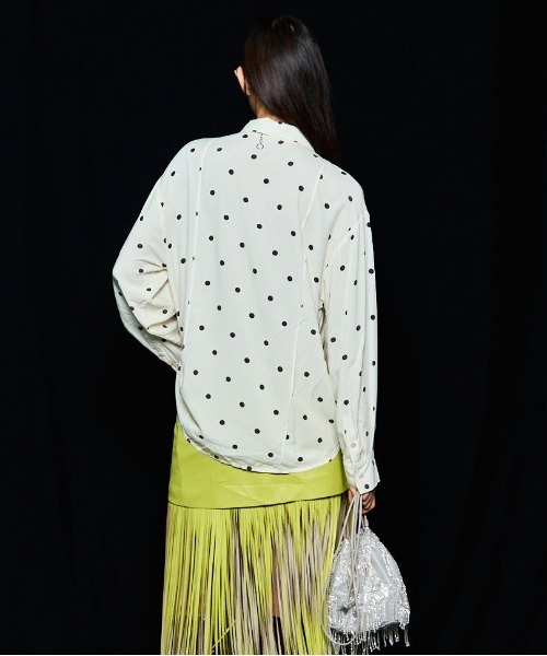 MAISON SPECIAL（メゾンスペシャル） ブラウス シャツ Chain Tie Shirt