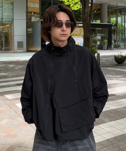 イングランド／ナイロンブルゾン UNDERSTATEMENTs ブルゾン アウター 「ユニセックス」ショート丈ビッグ