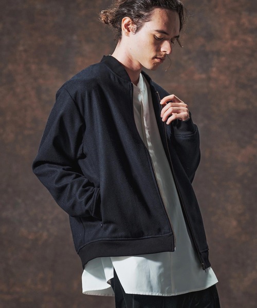 Jih Nunc（ジーヌンク） ブルゾン アウター mj10995-ウール混ツイード