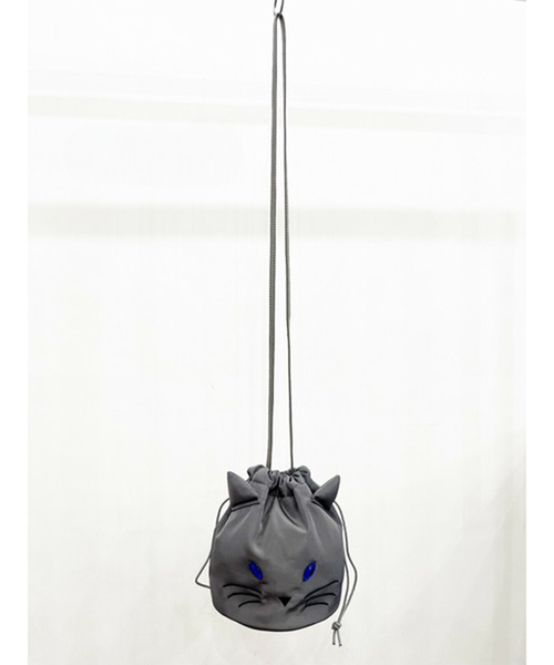 NOMINE（ノミネ） ショルダーバッグ バッグ 「FAVORI」黒猫 灰猫 巾着