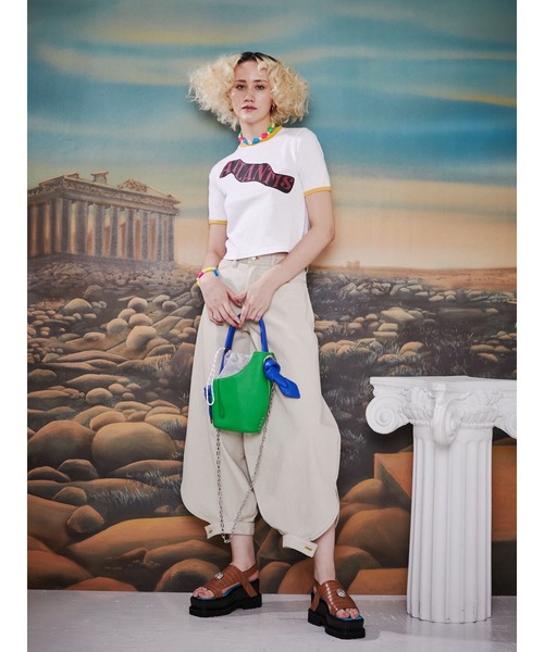 「PAMEO POSE」 半袖Tシャツ FREE ブラック レディース_画像2