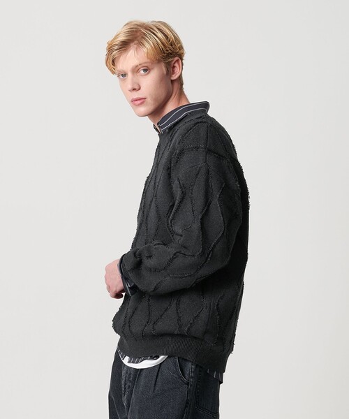 BEAUTY＆YOUTH UNITED ARROWS セーター ニット フリンジ パターン