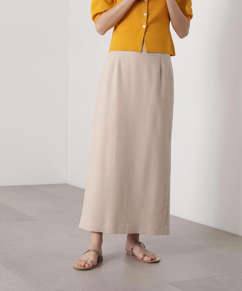 「N.（N. Natural Beauty Basic）」 タイトスカート MEDIUM キャメル レディース_画像2