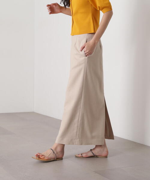 「N.（N. Natural Beauty Basic）」 タイトスカート MEDIUM キャメル レディース_画像7