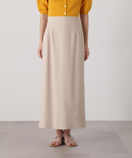 「N.（N. Natural Beauty Basic）」 タイトスカート MEDIUM キャメル レディース_画像9