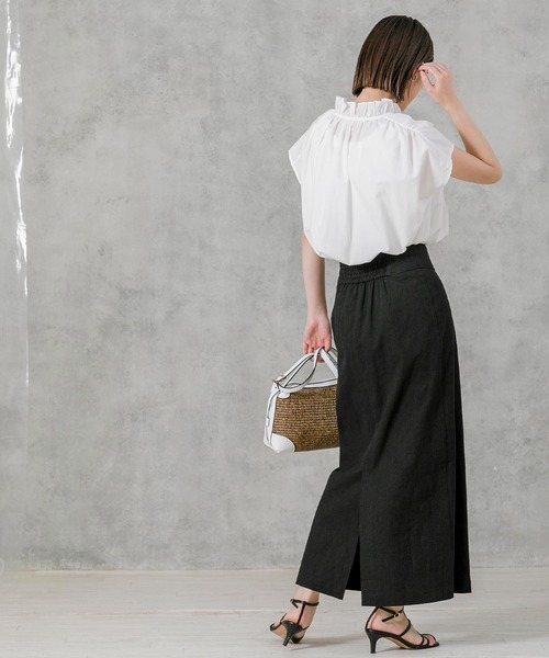 「Gready Brilliant」 半袖ブラウス 38 オフホワイト レディース_画像4