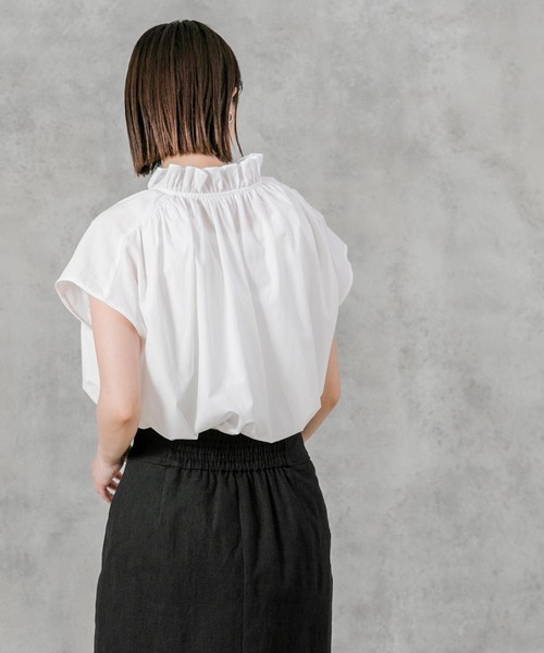 「Gready Brilliant」 半袖ブラウス 38 オフホワイト レディース_画像8