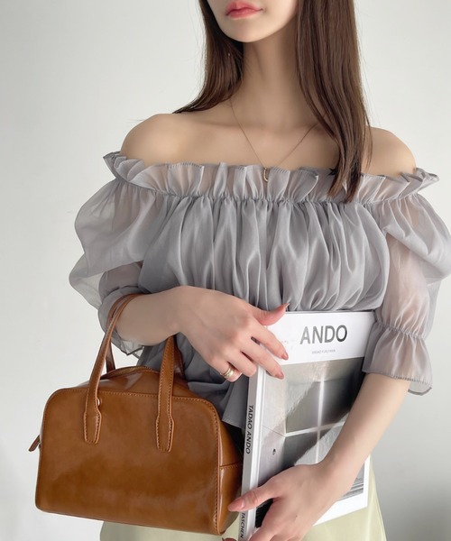 「Ada.」 半袖ブラウス FREE ホワイト レディース_画像6