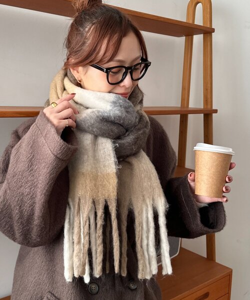 Discoat（ディスコート） マフラー ストール 「WEB限定」チェック柄