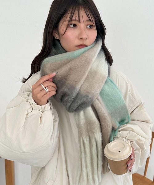 マフラー ストール 「WEB限定」チェック柄マフラー レディース | Discoat | 04