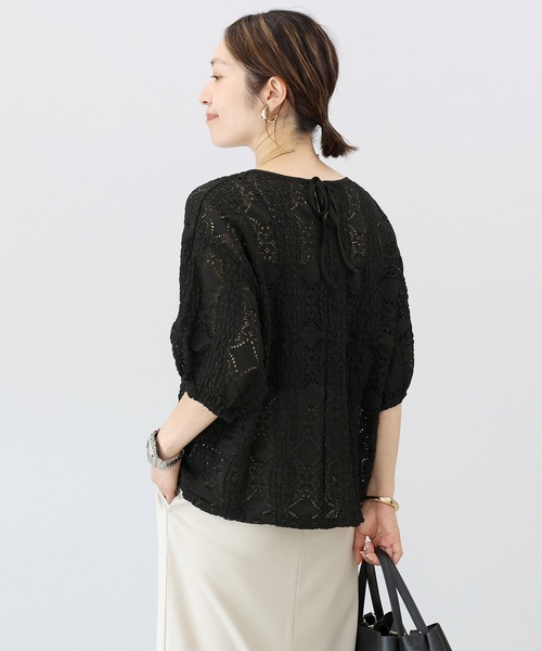 ブラウス シャツ カットレースバックリボンプルオーバー レディース | Aletta vita | 11
