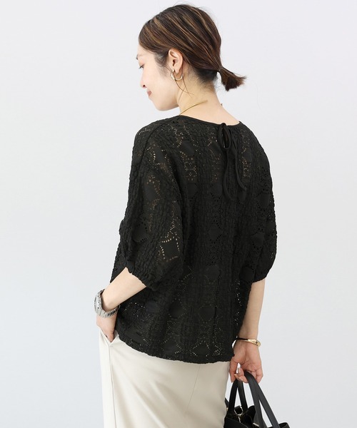 ブラウス シャツ カットレースバックリボンプルオーバー レディース | Aletta vita | 12