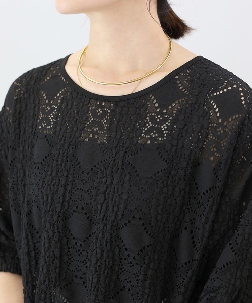 ブラウス シャツ カットレースバックリボンプルオーバー レディース | Aletta vita | 13
