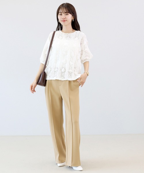 ブラウス シャツ カットレースバックリボンプルオーバー レディース | Aletta vita | 15