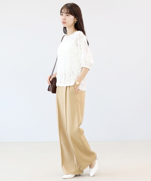 ブラウス シャツ カットレースバックリボンプルオーバー レディース | Aletta vita | 16