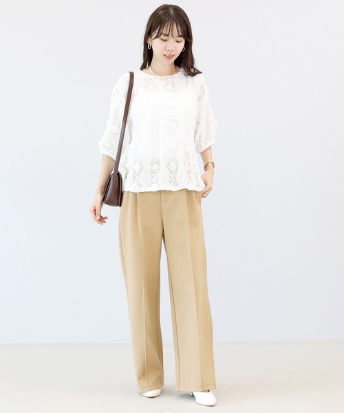 ブラウス シャツ カットレースバックリボンプルオーバー レディース | Aletta vita | 17