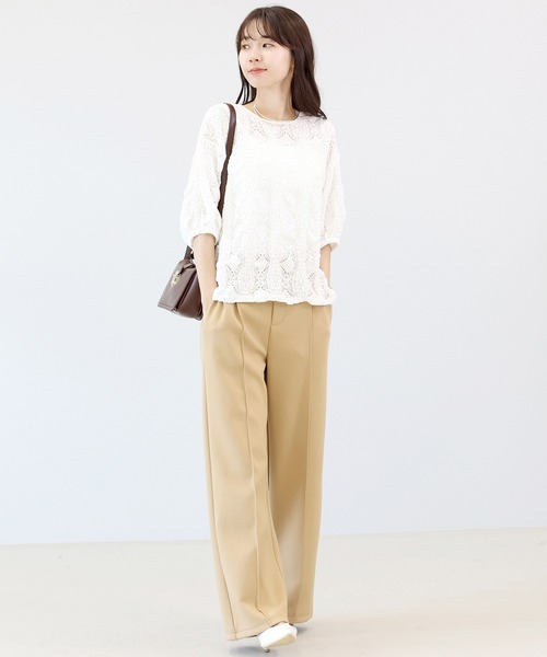 ブラウス シャツ カットレースバックリボンプルオーバー レディース | Aletta vita | 18