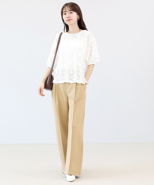 ブラウス シャツ カットレースバックリボンプルオーバー レディース | Aletta vita | 19