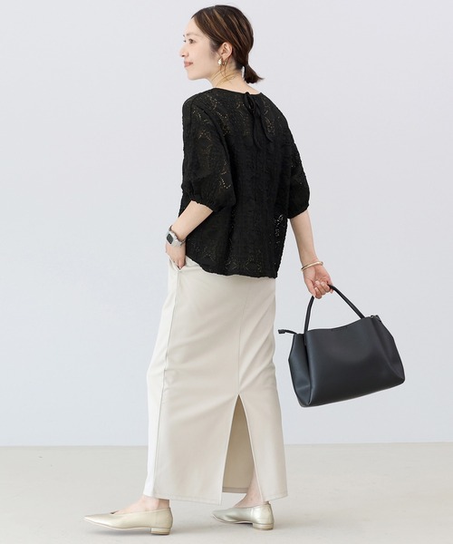 ブラウス シャツ カットレースバックリボンプルオーバー レディース | Aletta vita | 09