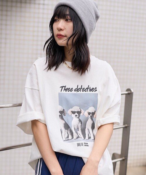 「PUBLUX」 半袖Tシャツ S オフホワイト レディース_画像2