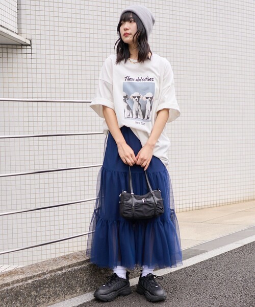 「PUBLUX」 半袖Tシャツ S オフホワイト レディース_画像6