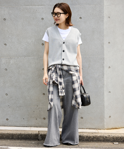 SLOBE IENA ブラウス シャツ 「追加」ビエラチェックルーズ