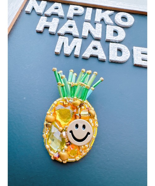 TONE（トネ） ブローチ 「NAPIKO」ニコちゃん＆#9825;パイナップル