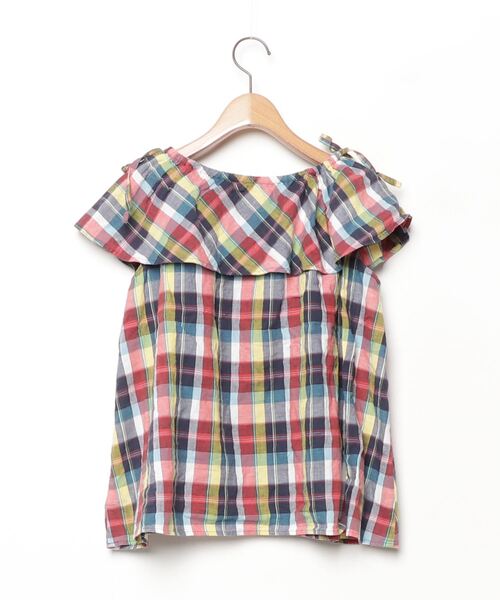 「To b. by agnes b.」 ノースリーブブラウス 38 レッド レディース_画像2