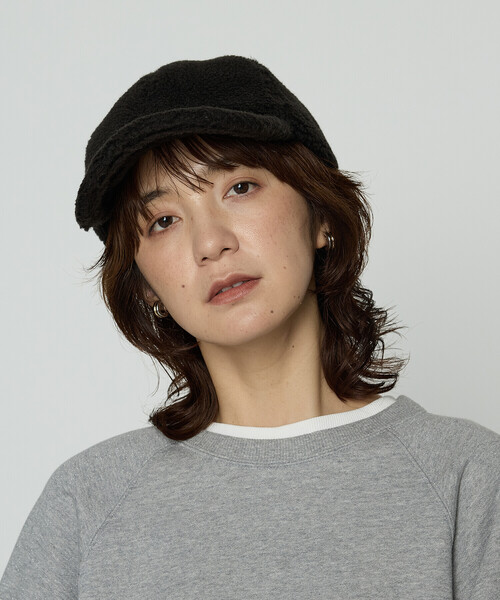COMME CA Wardrobe キャップ 帽子 ボア キャップ レディース