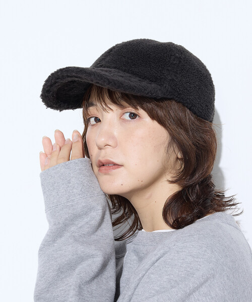 COMME CA Wardrobe キャップ 帽子 ボア キャップ レディース