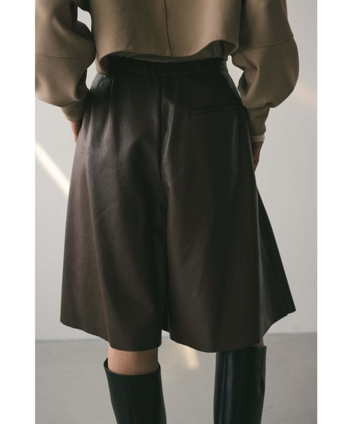 STYLEMIXER（スタイルミキサー） パンツ フェイクレザーハーフパンツ