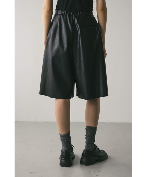 medium ミディアム　フェイクレザーハーフパンツ medium ミディアムフェイクレザーハーフパンツ