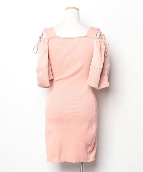 「rienda」 半袖ワンピース FREE ピンク レディース_画像2