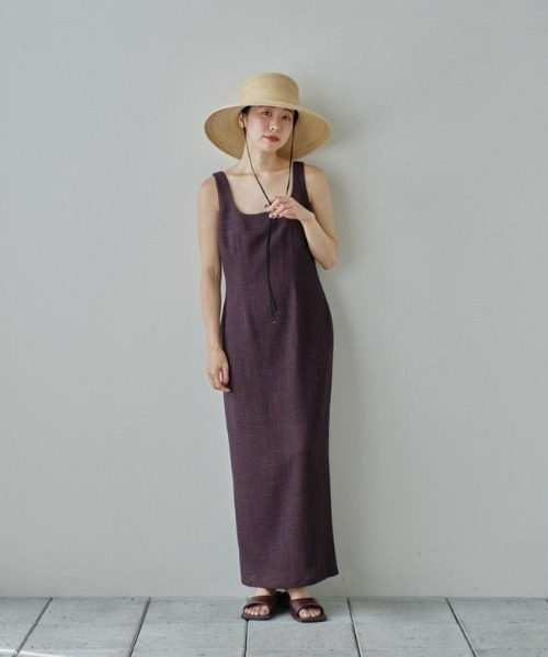 「TODAYFUL」 ノースリーブワンピース 36inch ダークブラウン レディース_画像5