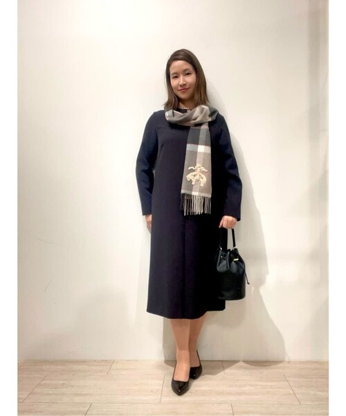 パーティードレス ワンピース ポリエステルブレンド　ストレートフィット　ブラックドレスの画像