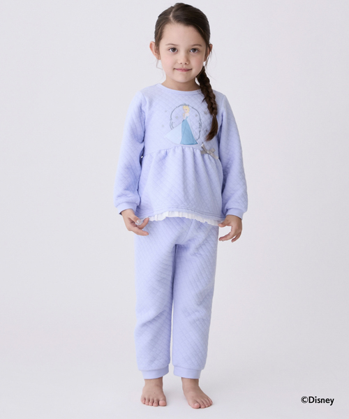 petit main パジャマ 「Disney」ペプラムパジャマ キッズ 子供 女の子