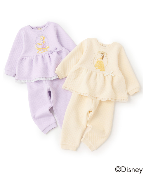 petit main パジャマ 「Disney」ペプラムパジャマ キッズ 子供 女の子