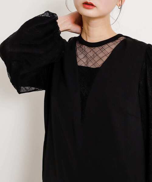 「SENSE OF PLACE by URBAN RESEARCH」 長袖ワンピース S ライトブラウン レディース_画像7