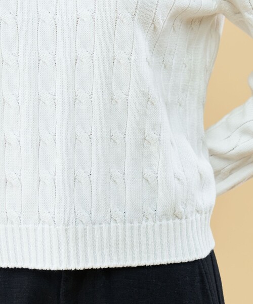 「GALERIE VIE」 長袖ニット FREE ホワイト レディース_画像10