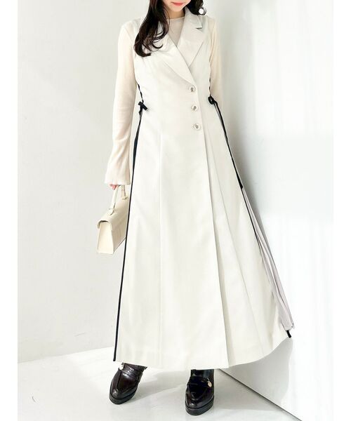 dazzlin ワンピース dazzlin（ダズリン） ワンピース サイドプリーツテーラーワンピース