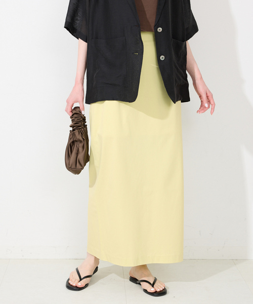 「SLOBE IENA」 タイトスカート 36 ネイビー レディース_画像9