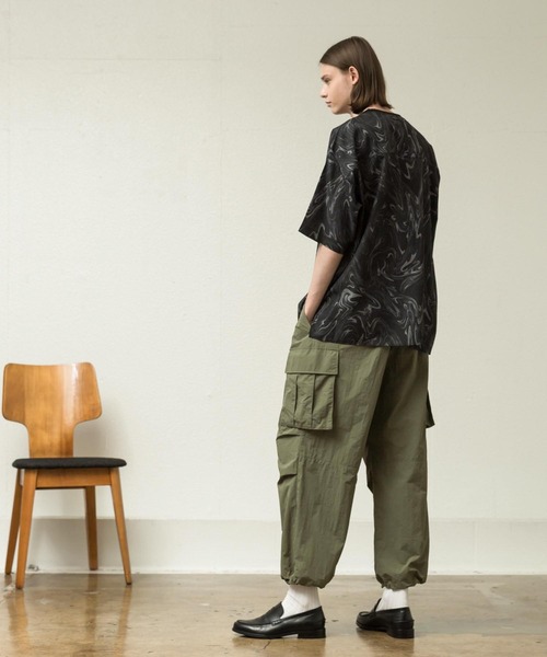 「SLICK」 半袖Tシャツ 1 アイボリー メンズ_画像2