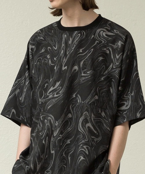 「SLICK」 半袖Tシャツ 1 アイボリー メンズ_画像6