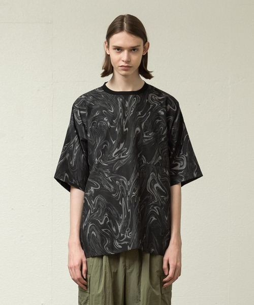 「SLICK」 半袖Tシャツ 1 アイボリー メンズ_画像7