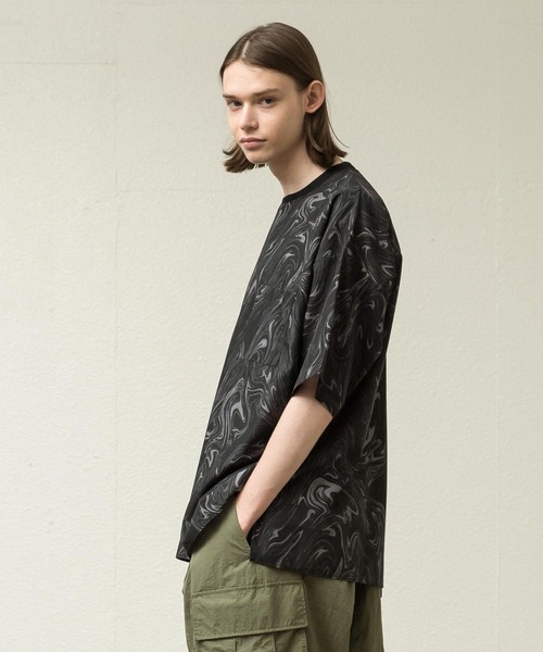 「SLICK」 半袖Tシャツ 1 アイボリー メンズ_画像8