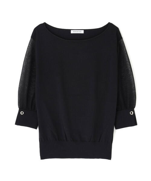 「NATURAL BEAUTY BASIC」 半袖ニット FREE ブラウン レディース_画像2