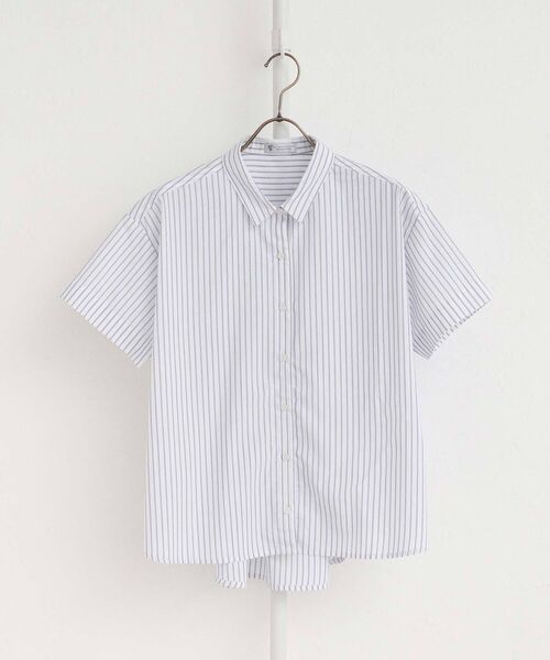 「Afternoon Tea」 半袖シャツ MEDIUM グレー レディース_画像7
