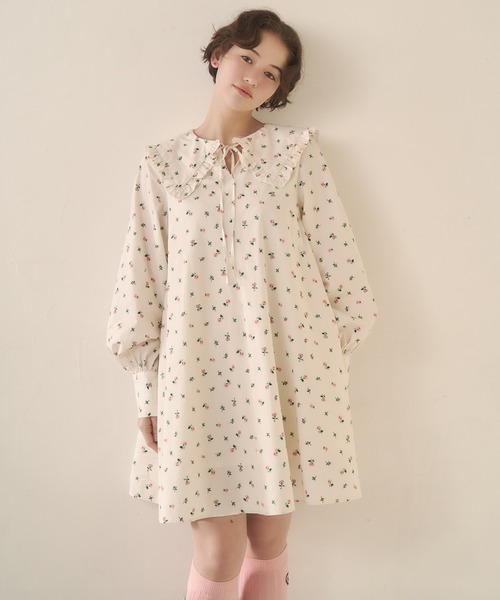 シャツワンピース　キャスキッドソン 生地　ハンドメイド Cath Kidston（キャス・キッドソン） ワンピース セーラーミニ