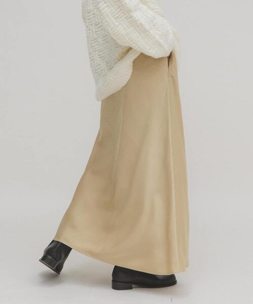 KBF（ケービーエフ） スカート クラッシュサテンナロースカート